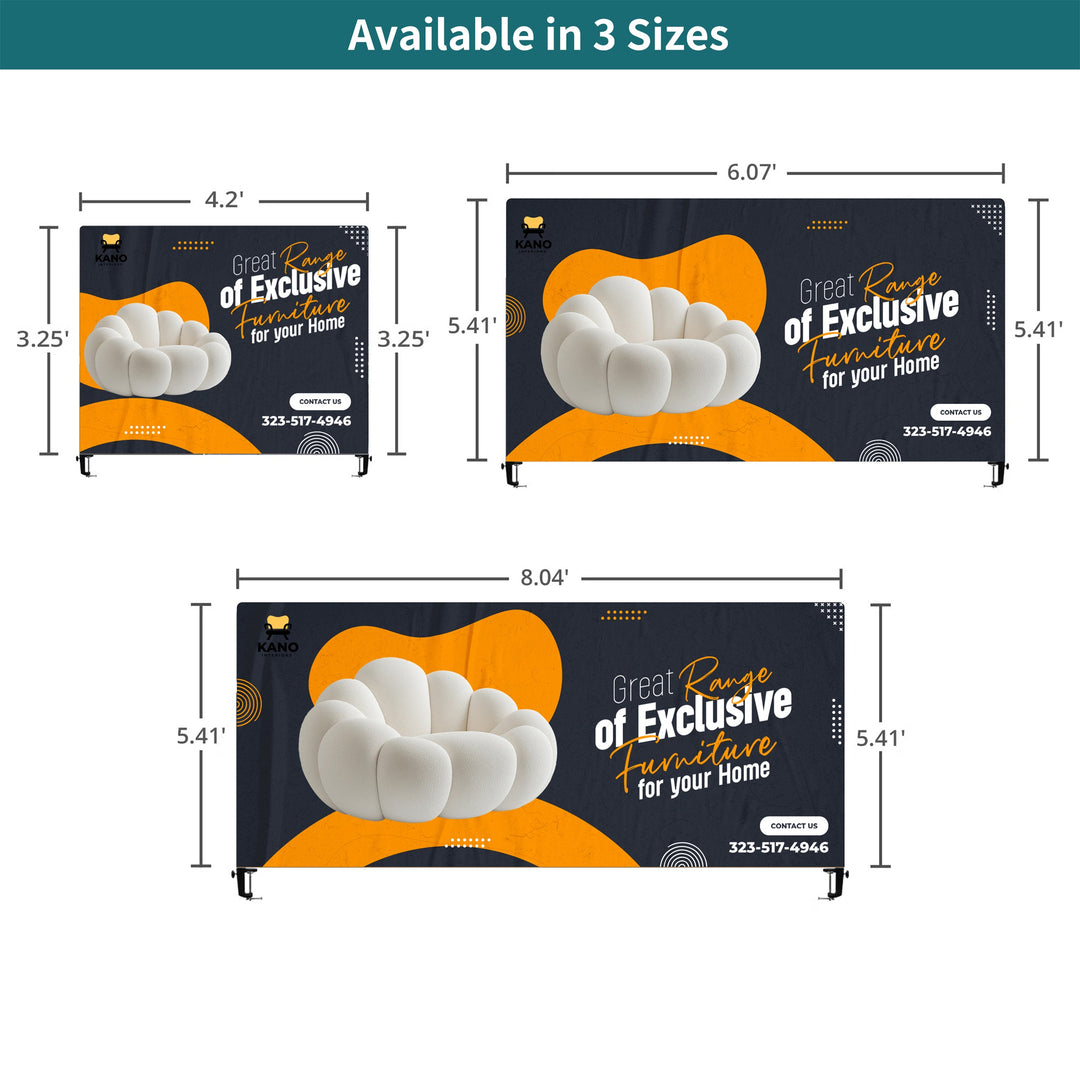 Custom Tabletop Banner - Back Wall Display 042