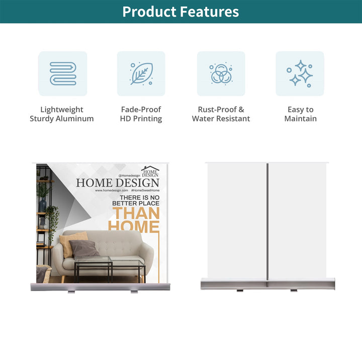 Custom Silverstep Tabletop 36" Retractable Banner Stands 044