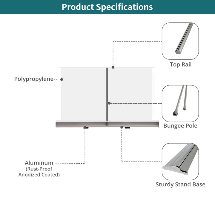 Custom Silverstep Tabletop 48" Retractable Banner Stands 045