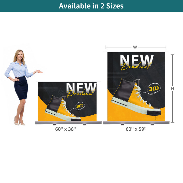 Custom Silverstep Tabletop 48" Retractable Banner Stands 045