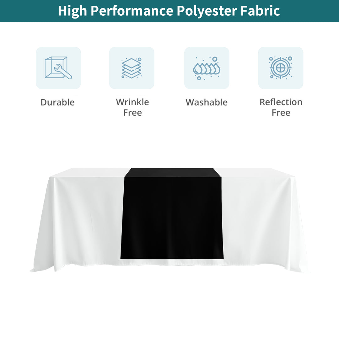 Narrow Table Runner - Black 049