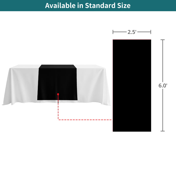 Narrow Table Runner - Black 049