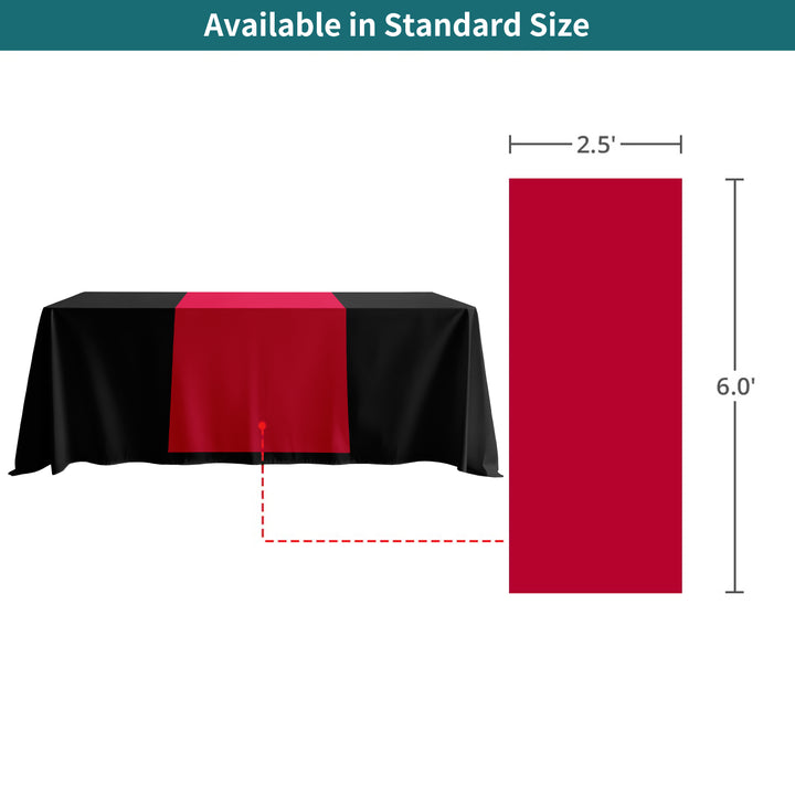 Narrow Table Runner - Red 050