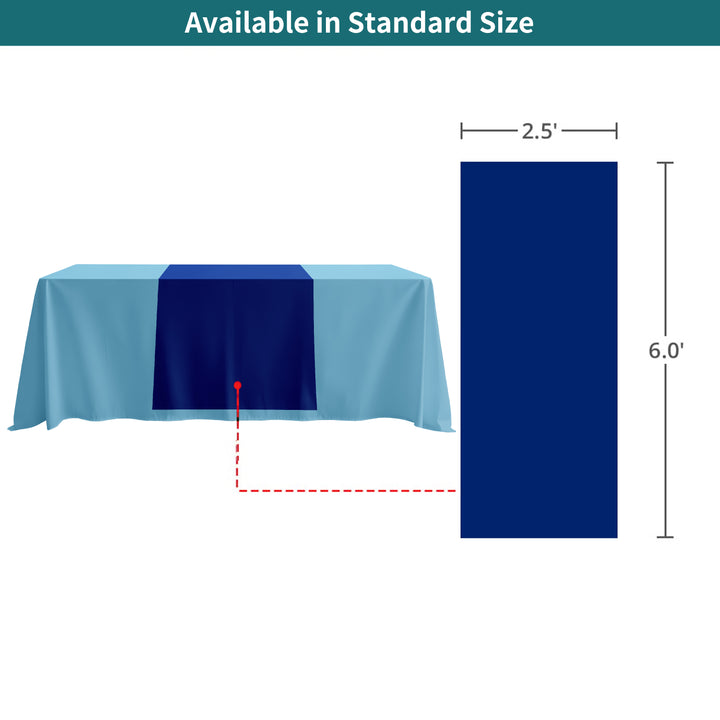 Narrow Table Runner - Blue 051
