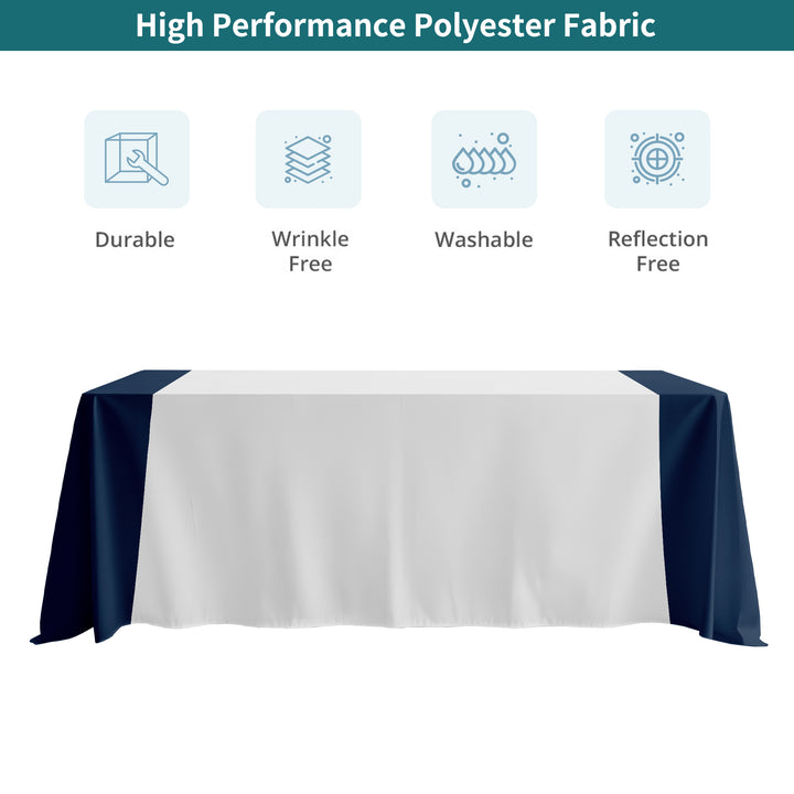 Wide Table Runner - White 052