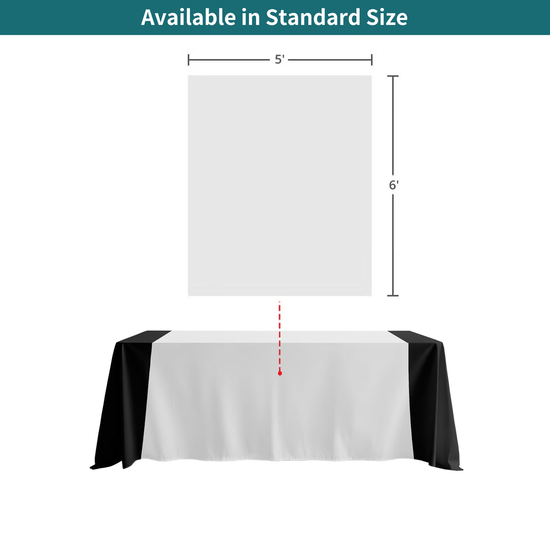 Wide Table Runner - White 052