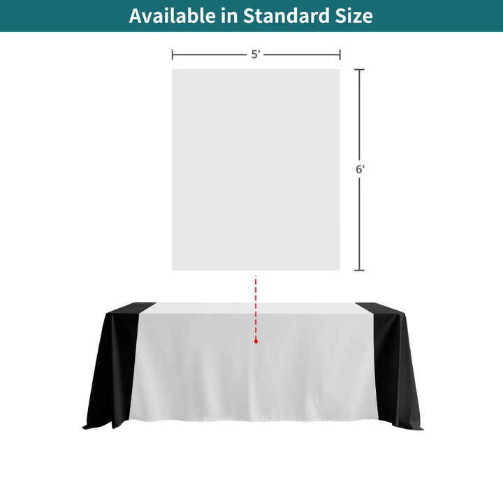 Wide Table Runner - White 052
