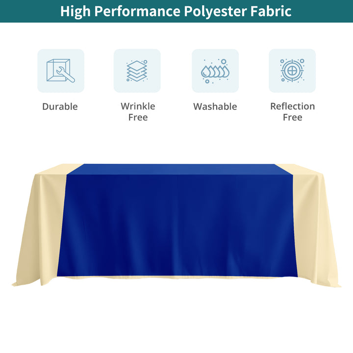 Wide Table Runner - Blue 054