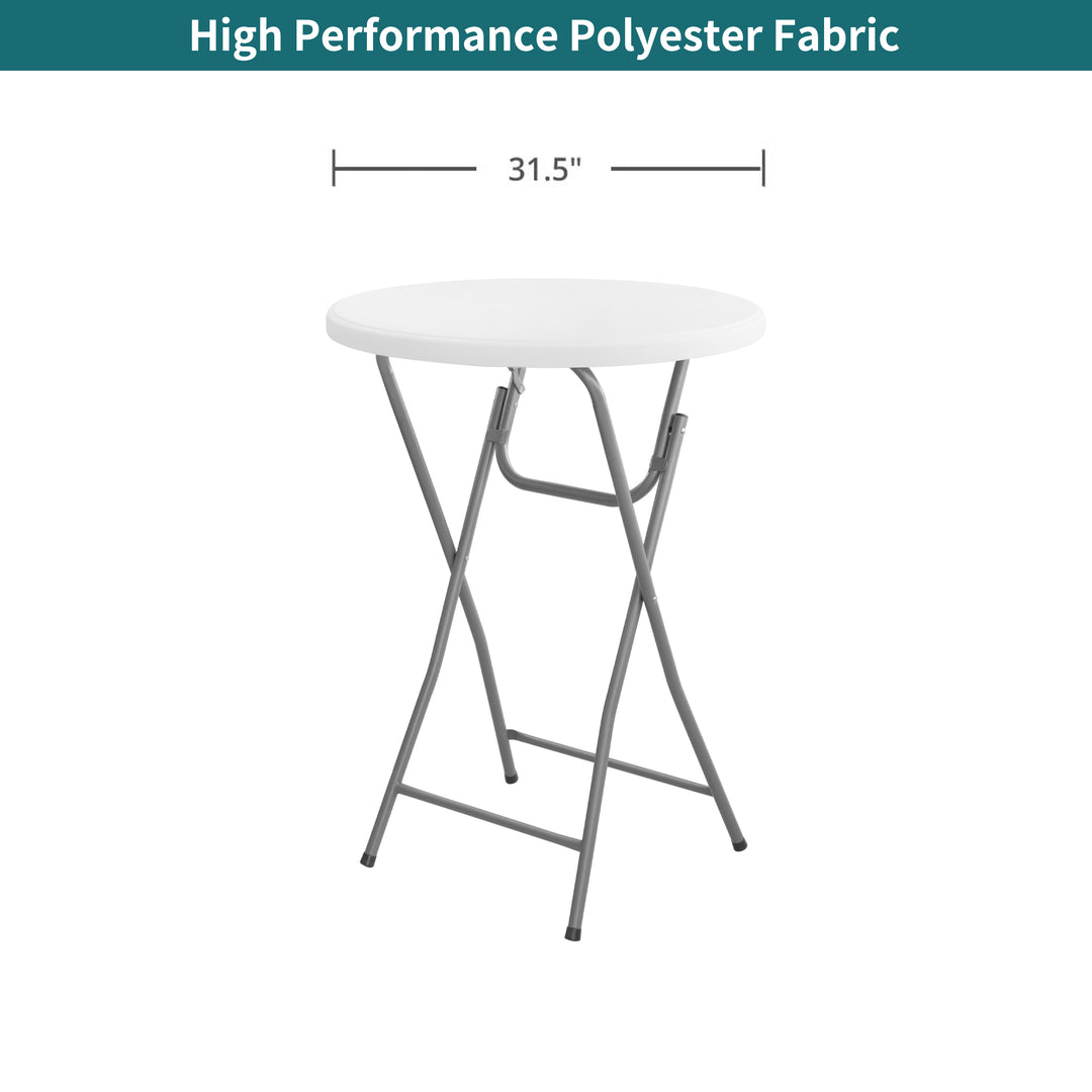 Standard Round Table Topper - White 055