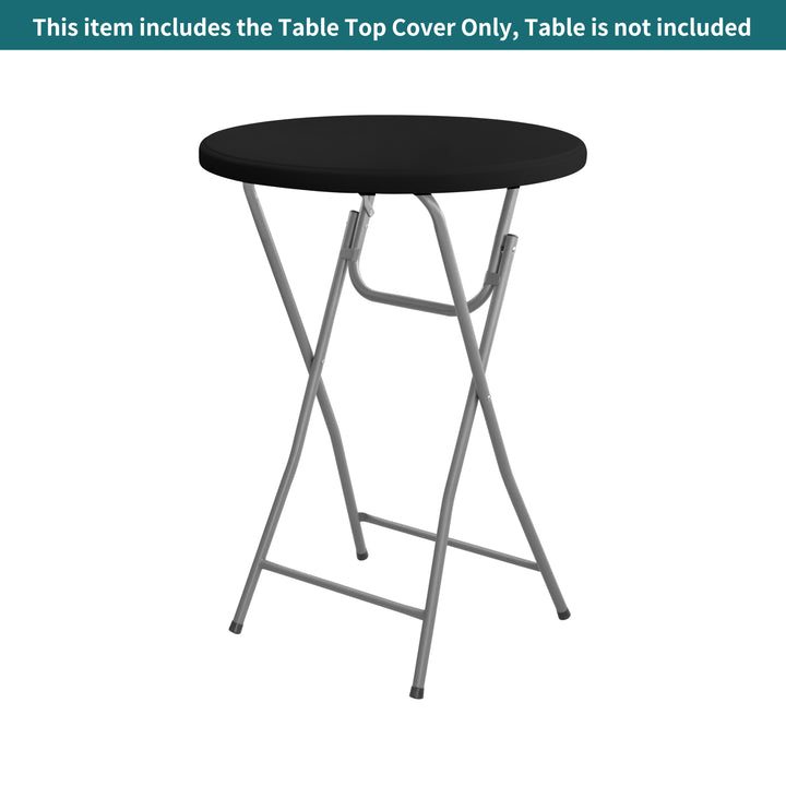 Standard Round Table Topper - Black 056