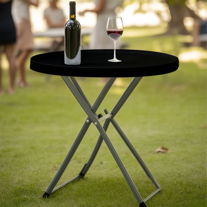 Standard Round Table Topper - Black 056