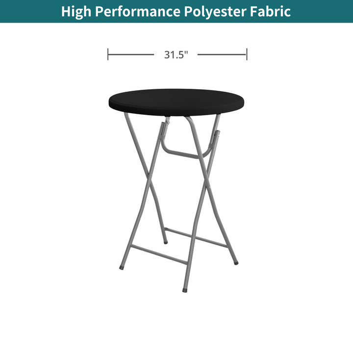 Standard Round Table Topper - Black 056