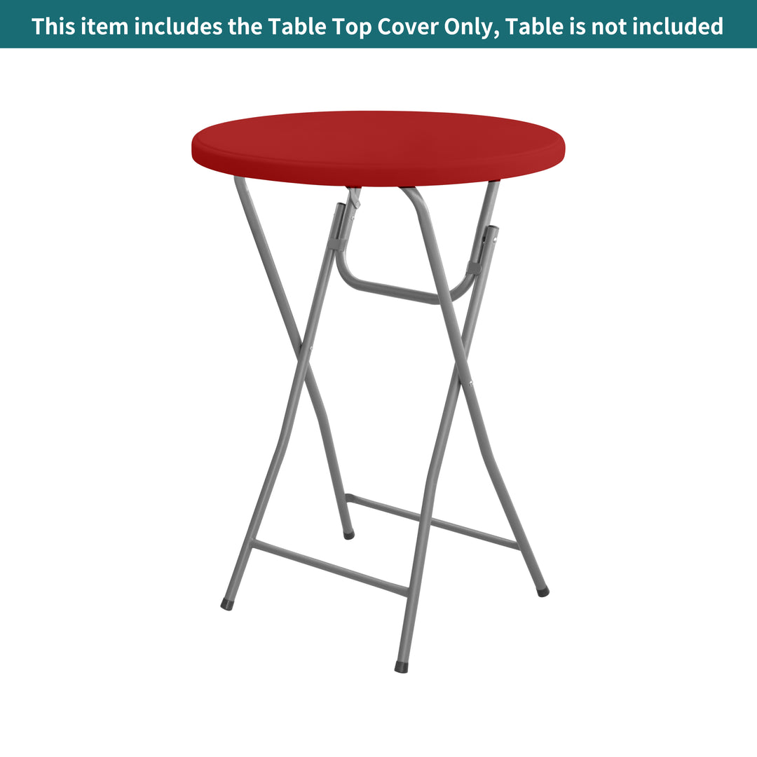 Standard Round Table Topper - Red 060