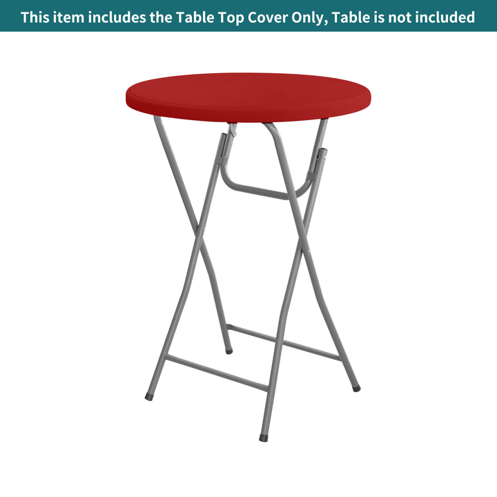 Standard Round Table Topper - Red 060