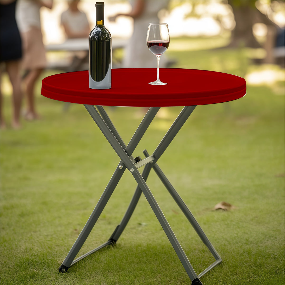 Standard Round Table Topper - Red 060