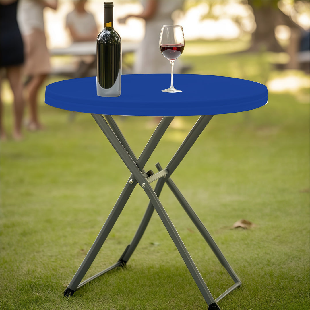 Standard Round Table Topper - Blue 057
