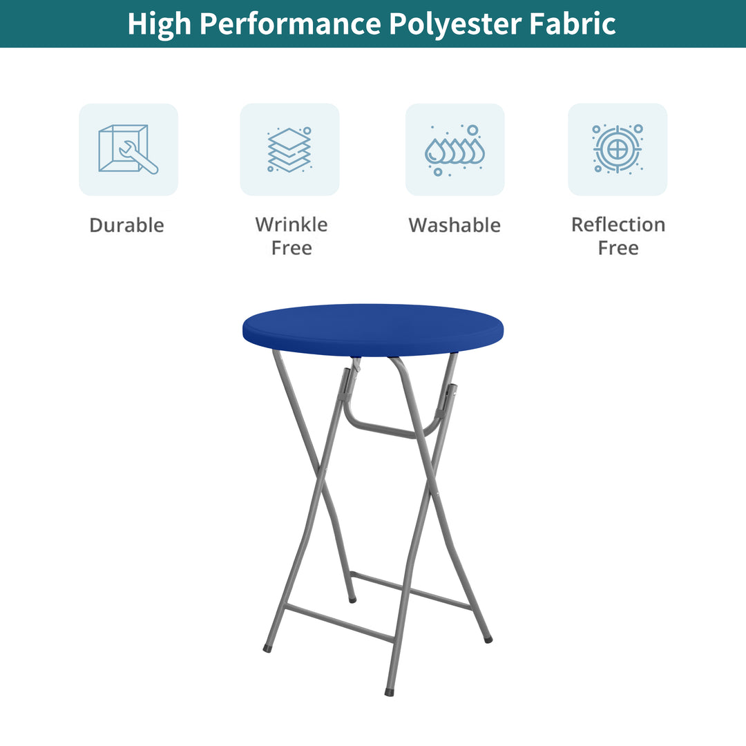 Standard Round Table Topper - Blue 057
