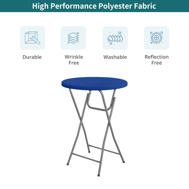 Standard Round Table Topper - Blue 057