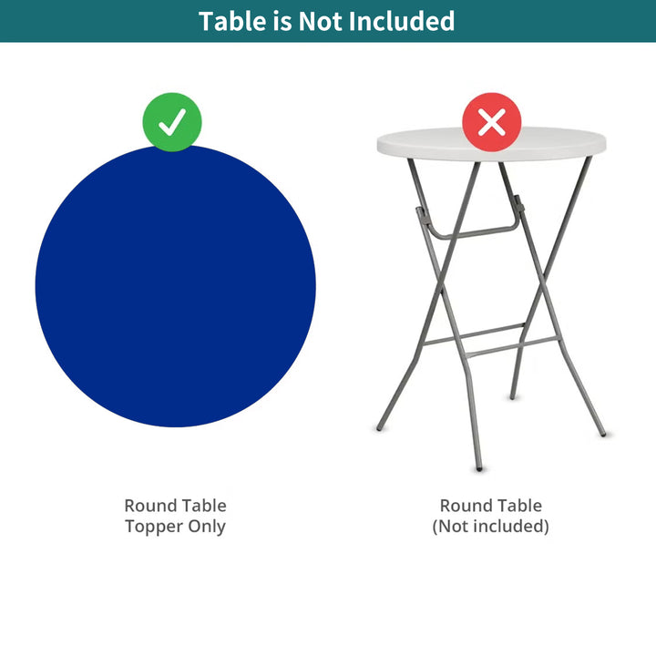 Standard Round Table Topper - Blue 057