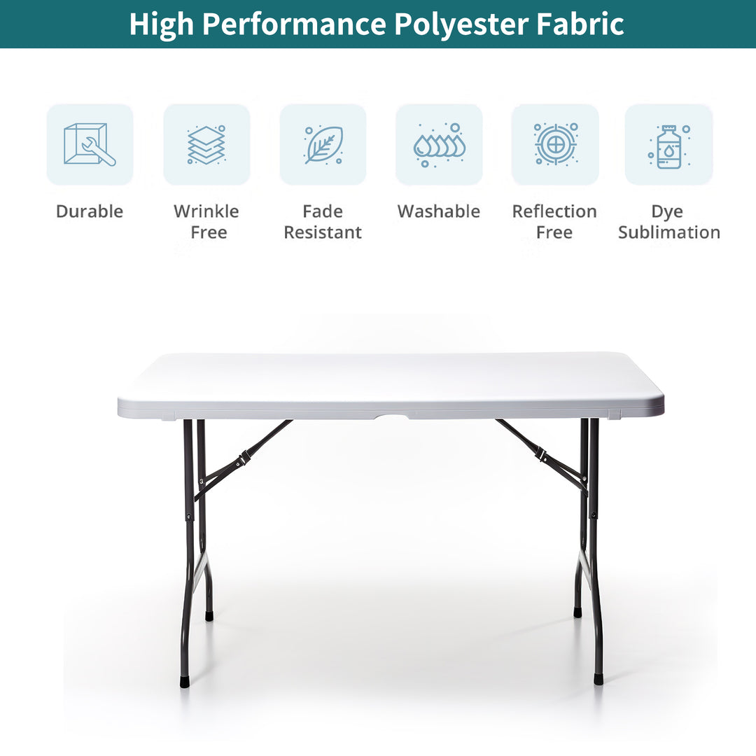 Small Rectangle Tabletop Covers - White 058