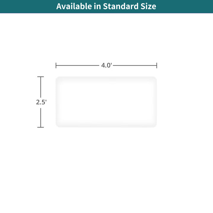 Small Rectangle Tabletop Covers - White 058