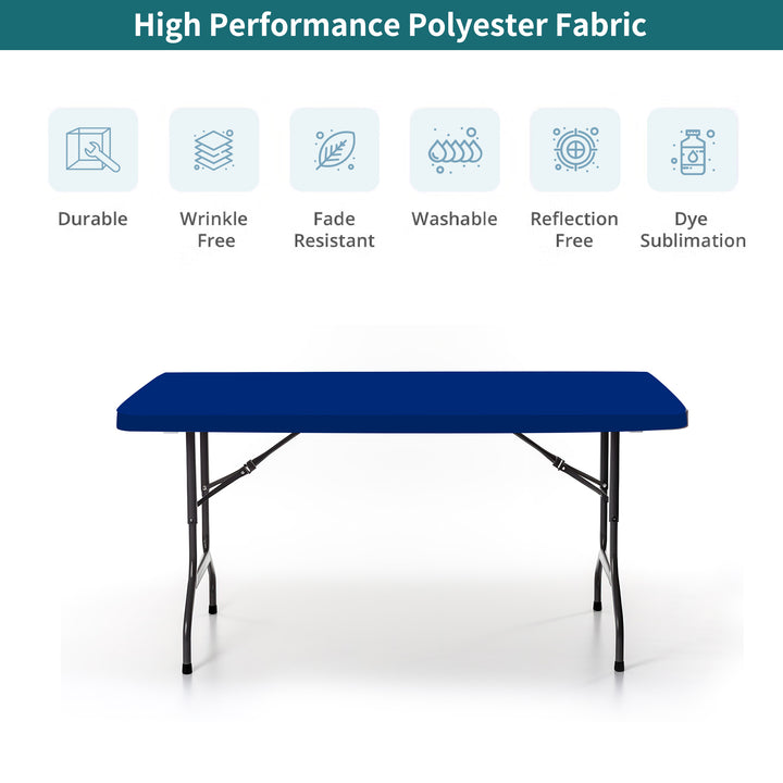 Small Rectangle Tabletop Covers - Blue 059