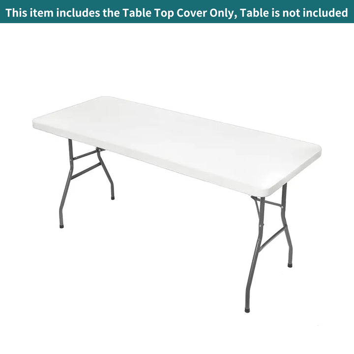 Standard Rectangle Tabletop Covers - White 061