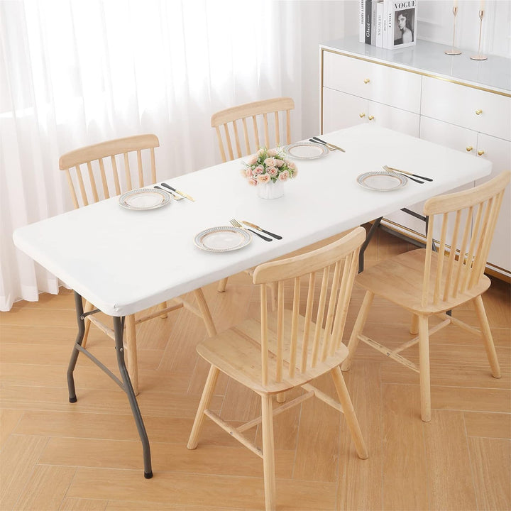 Standard Rectangle Tabletop Covers - White 061