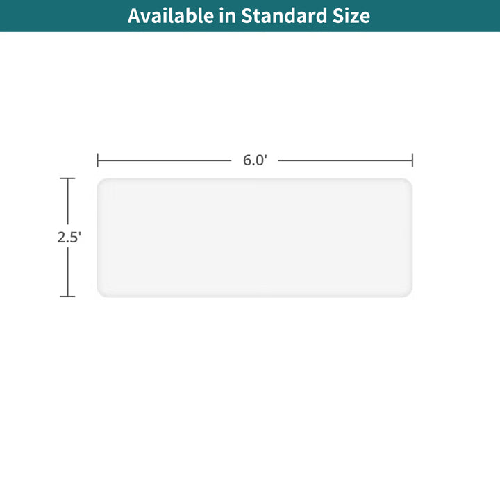 Standard Rectangle Tabletop Covers - White 061
