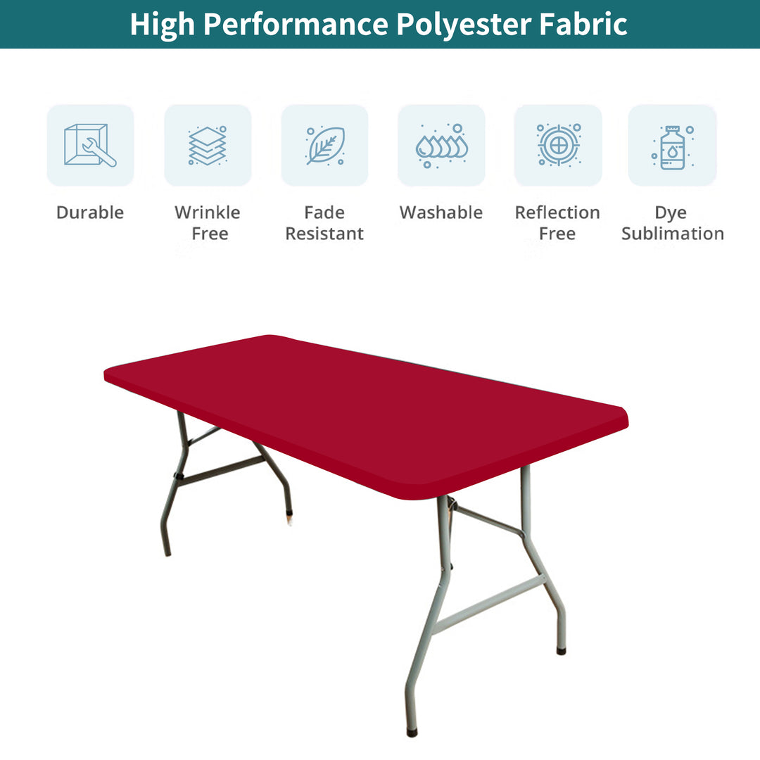 Standard Rectangle Tabletop Covers - Red 063