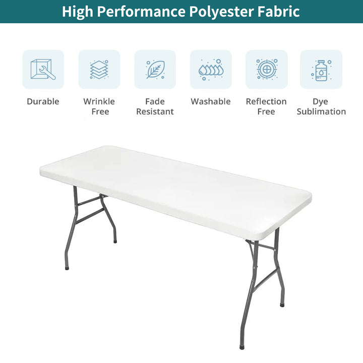 Large Rectangle Tabletop Covers - White 065