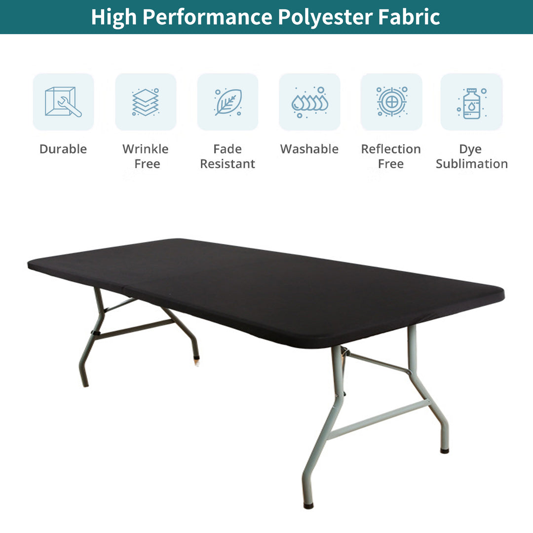 Large Rectangle Tabletop Covers - Black 066