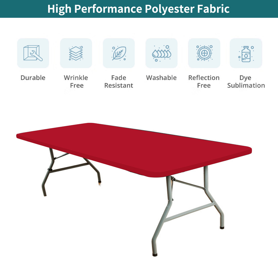 Large Rectangle Tabletop Covers - Red 067