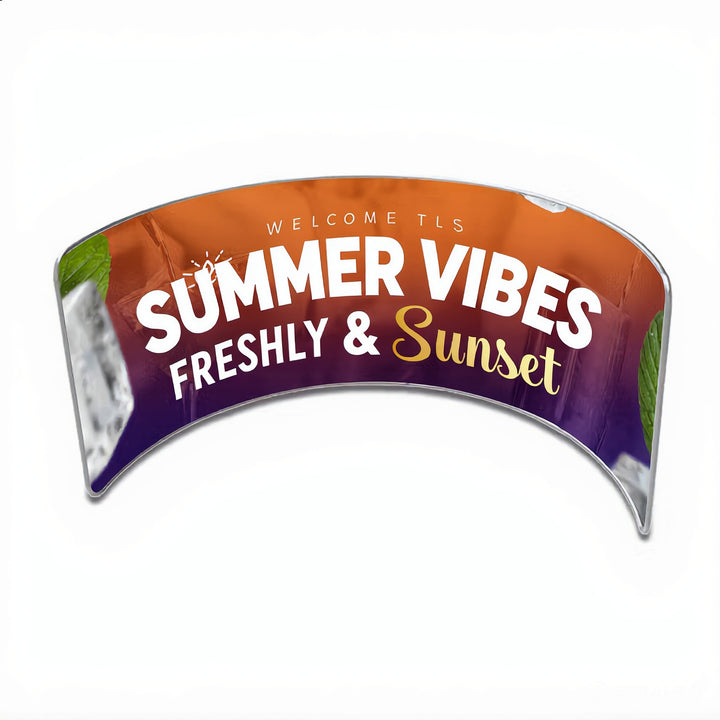 Custom Exhibit Backdrop 10 ft - Semi Circle