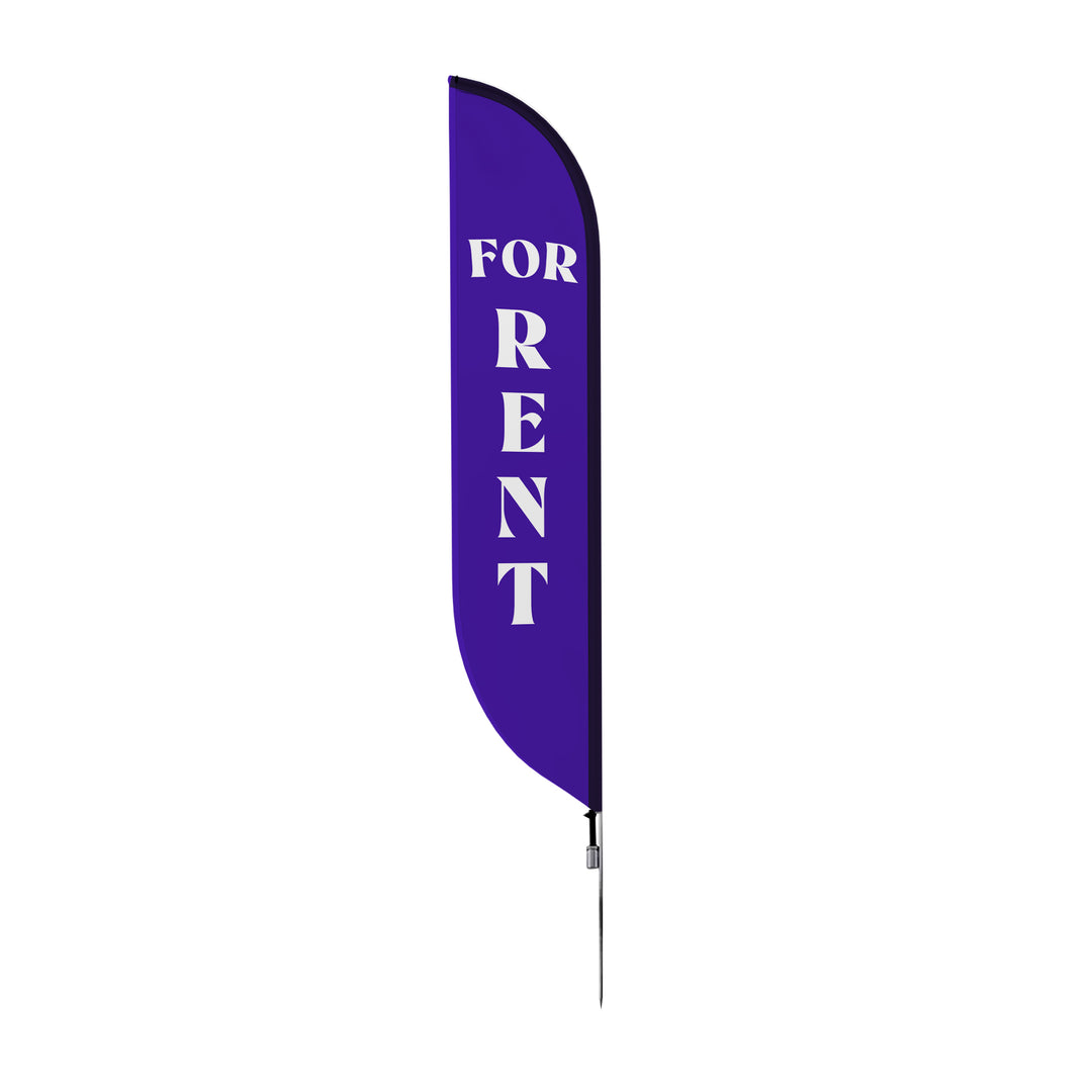 Custom Pre-Printed For Rent Feather Flags