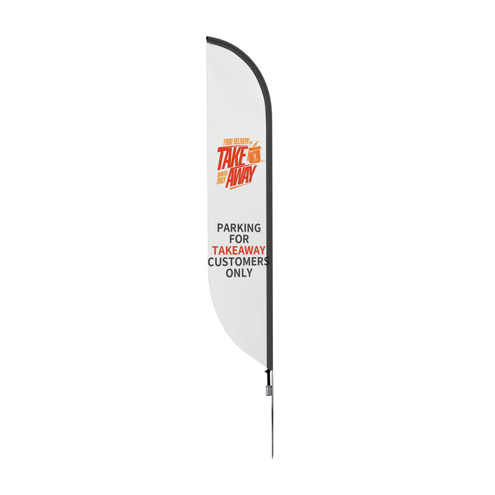 Custom Pre-Printed Parking for Takeaway Feather Flags