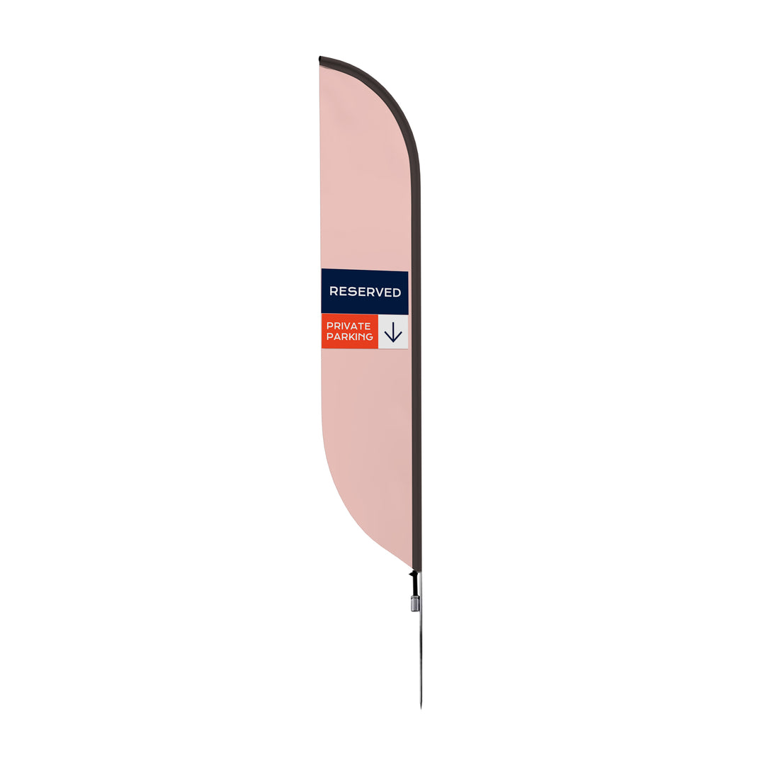Custom Pre-Printed Take Out Parking Only Feather Flags