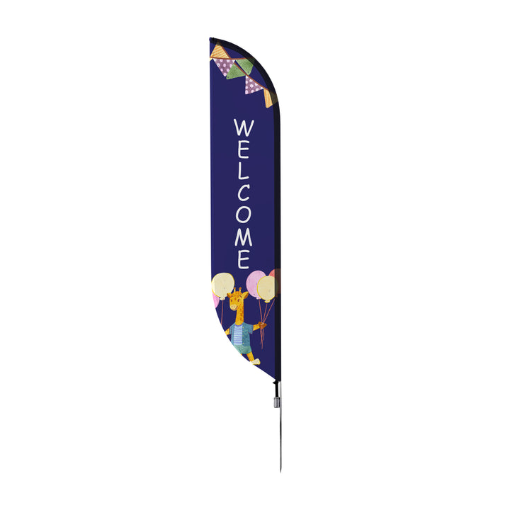 Custom Pre-Printed Welcome Feather Flags
