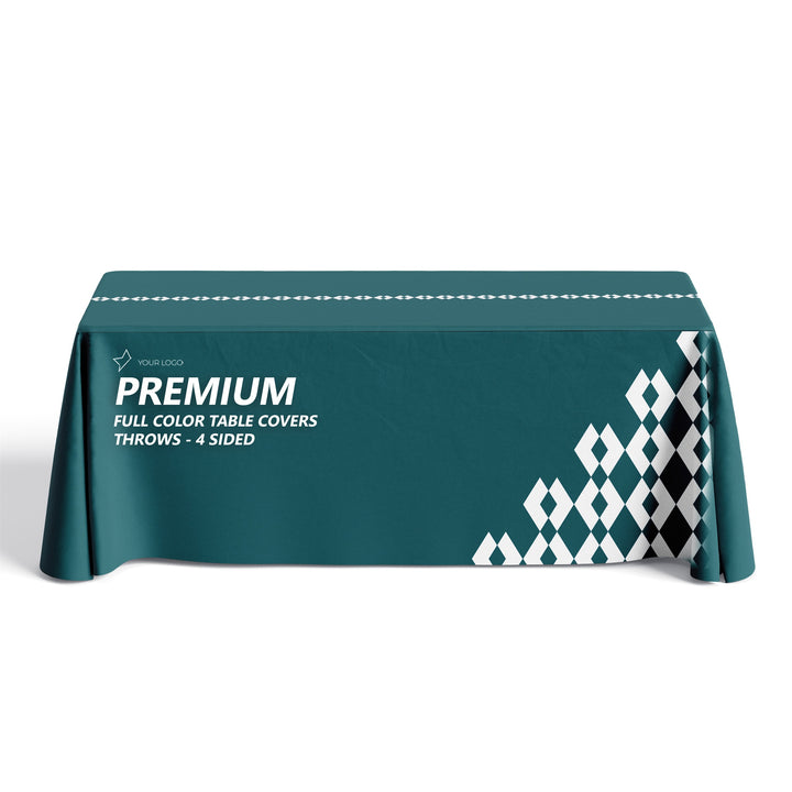 Premium Full Color Table Covers &amp; Tablecloths - 4 Sided 034