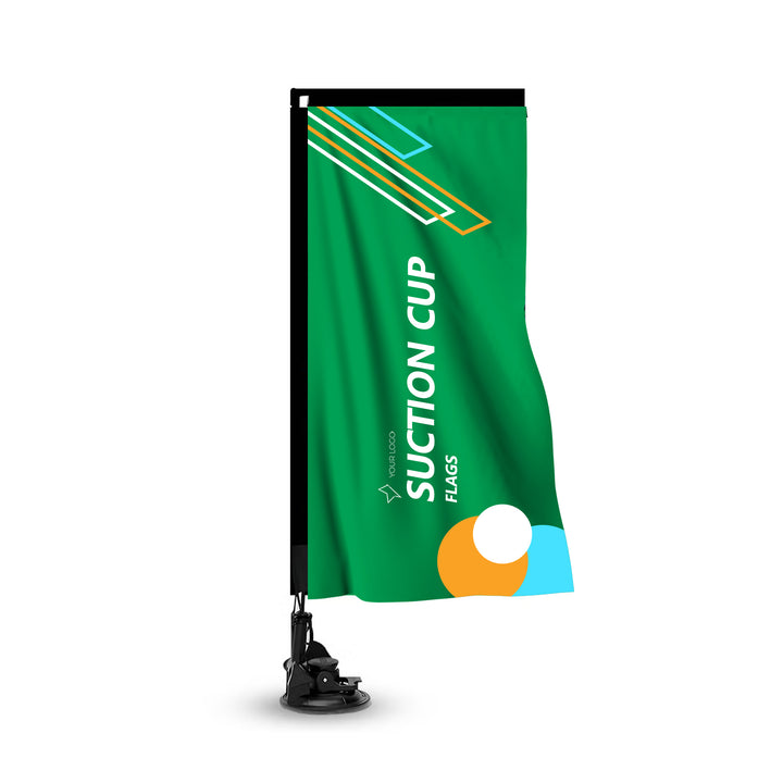 Custom Rectangle Suction Cup Flags