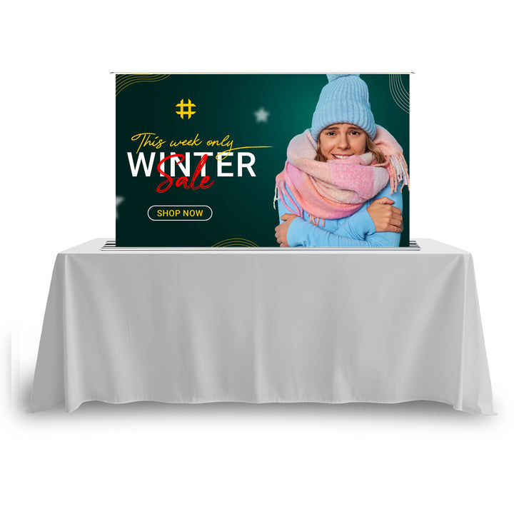 Custom Silverstep Tabletop 48" Retractable Banner Stands 045