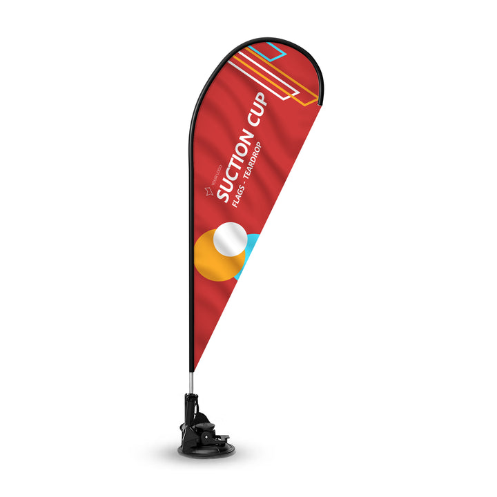 Custom Teardrop Suction Cup Flags